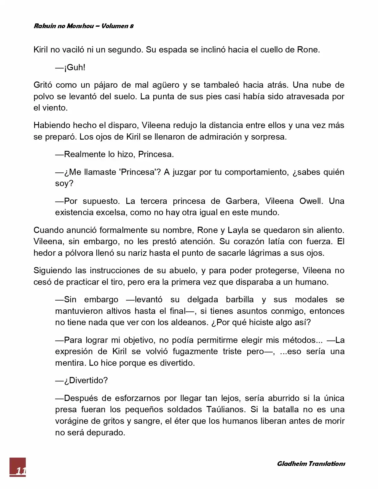 Rakuin No Monshou (Novela) - Capítulo 64 - Página 11 - LectorTMOo