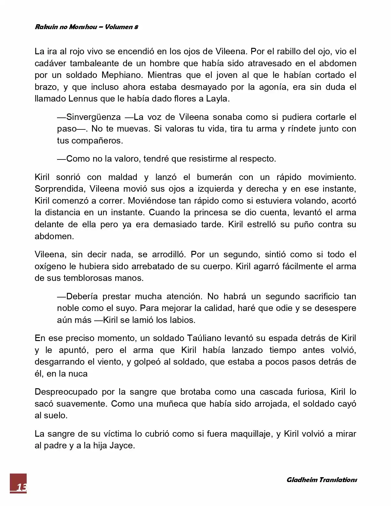 Rakuin No Monshou (Novela) - Capítulo 64 - Página 13 - LectorTMOo