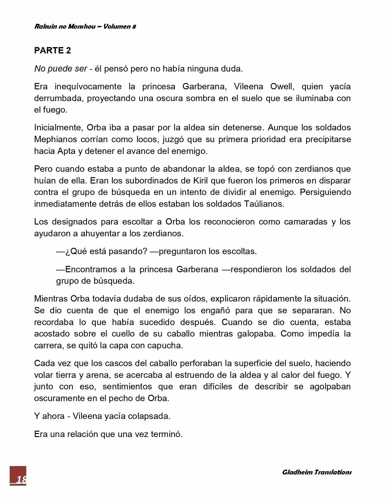 Rakuin No Monshou (Novela) - Capítulo 64 - Página 18 - LectorTMOo