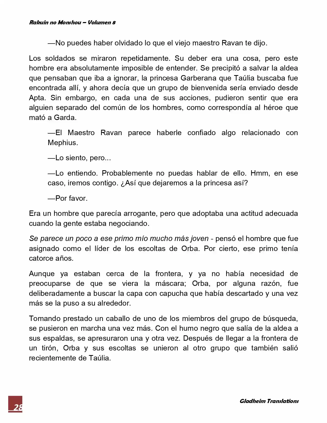 Rakuin No Monshou (Novela) - Capítulo 64 - Página 28 - LectorTMOo