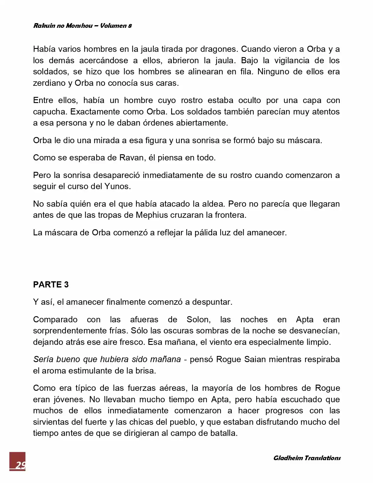 Rakuin No Monshou (Novela) - Capítulo 64 - Página 29 - LectorTMOo