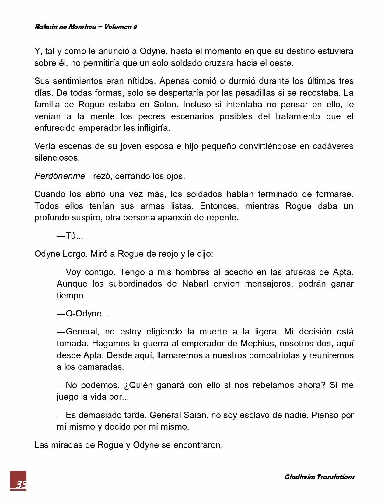 Rakuin No Monshou (Novela) - Capítulo 64 - Página 33 - LectorTMOo