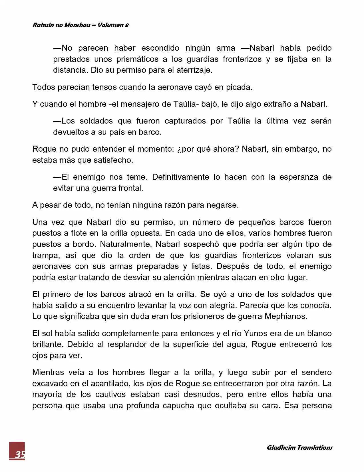 Rakuin No Monshou (Novela) - Capítulo 64 - Página 35 - LectorTMOo