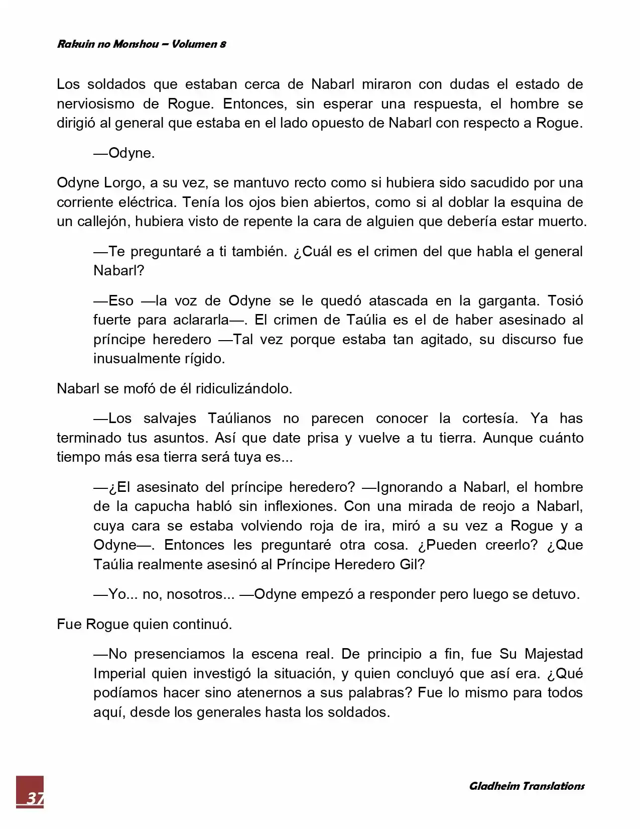 Rakuin No Monshou (Novela) - Capítulo 64 - Página 37 - LectorTMOo