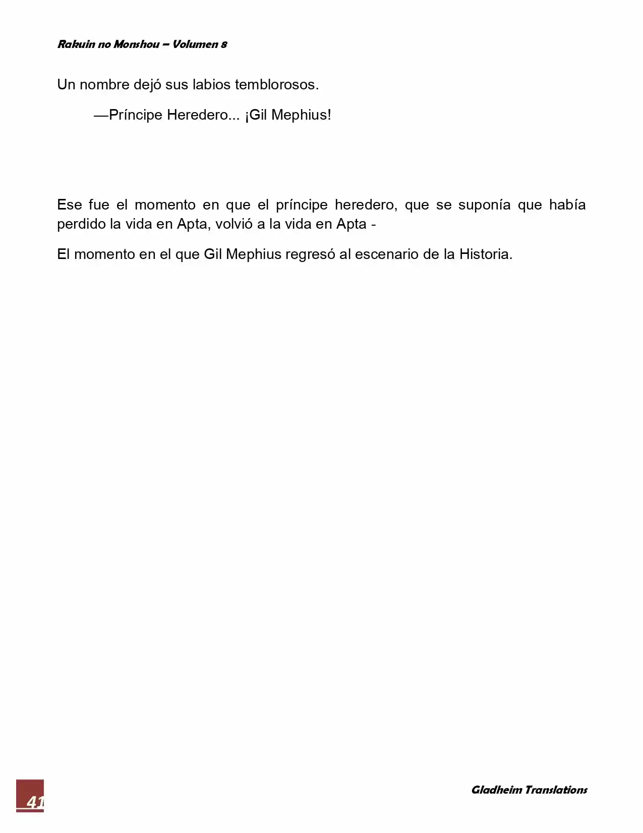 Rakuin No Monshou (Novela) - Capítulo 64 - Página 41 - LectorTMOo