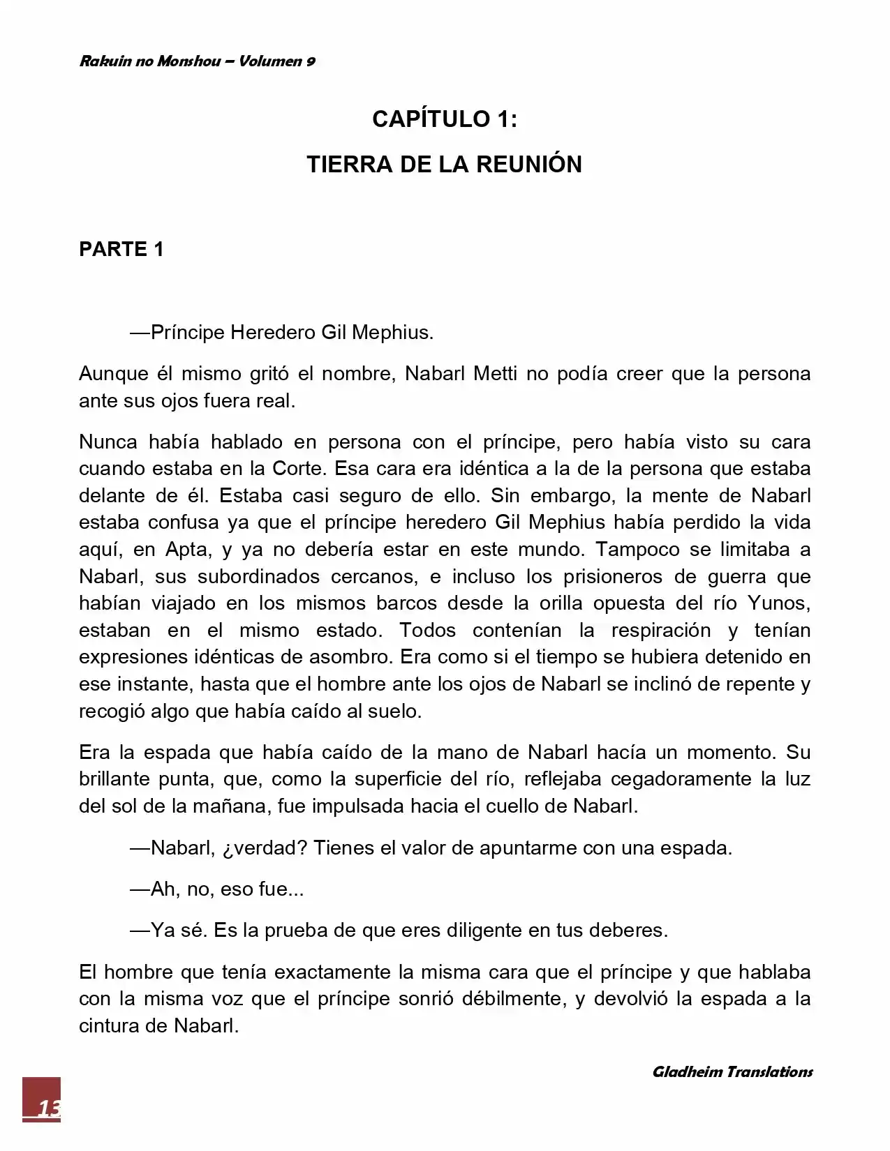 Rakuin No Monshou (Novela) - Capítulo 65 - Página 13 - LectorTMOo