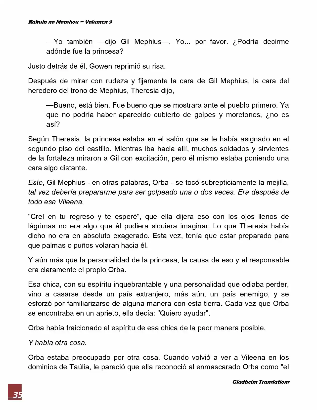 Rakuin No Monshou (Novela) - Capítulo 65 - Página 35 - LectorTMOo