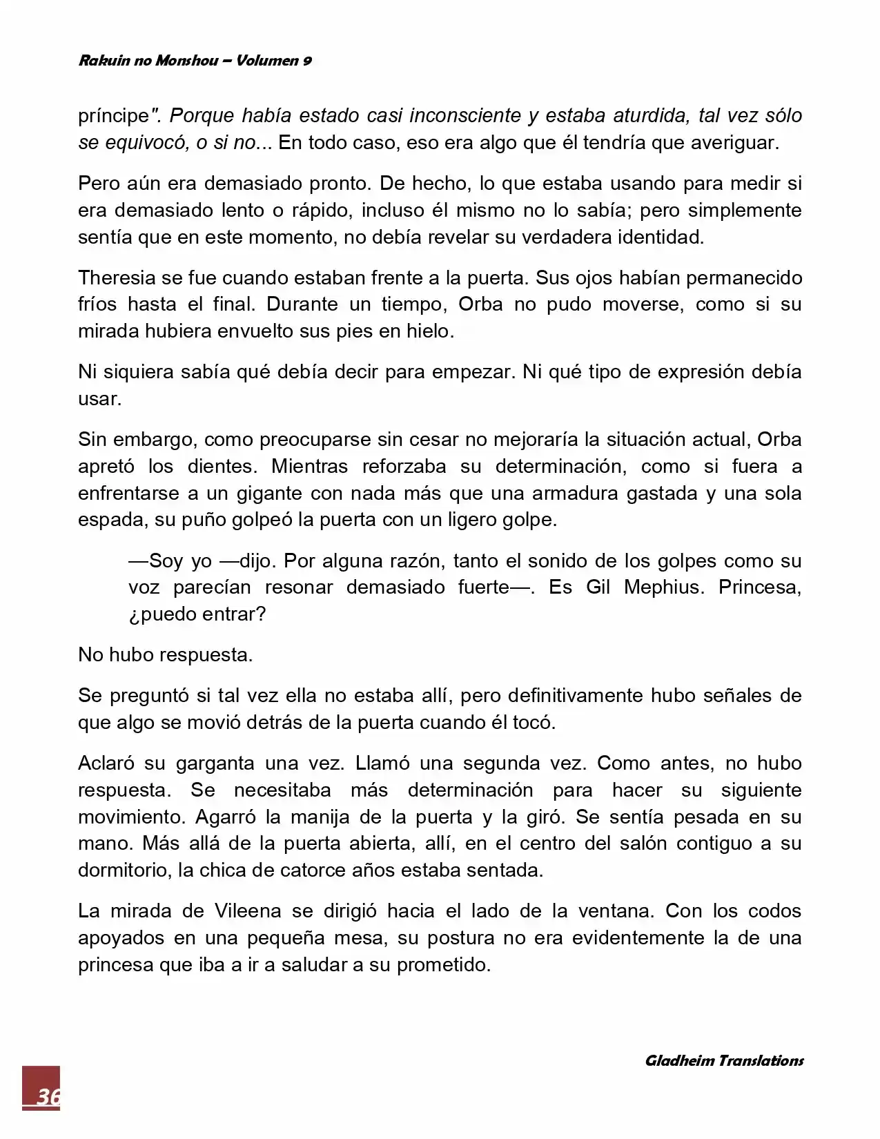 Rakuin No Monshou (Novela) - Capítulo 65 - Página 36 - LectorTMOo