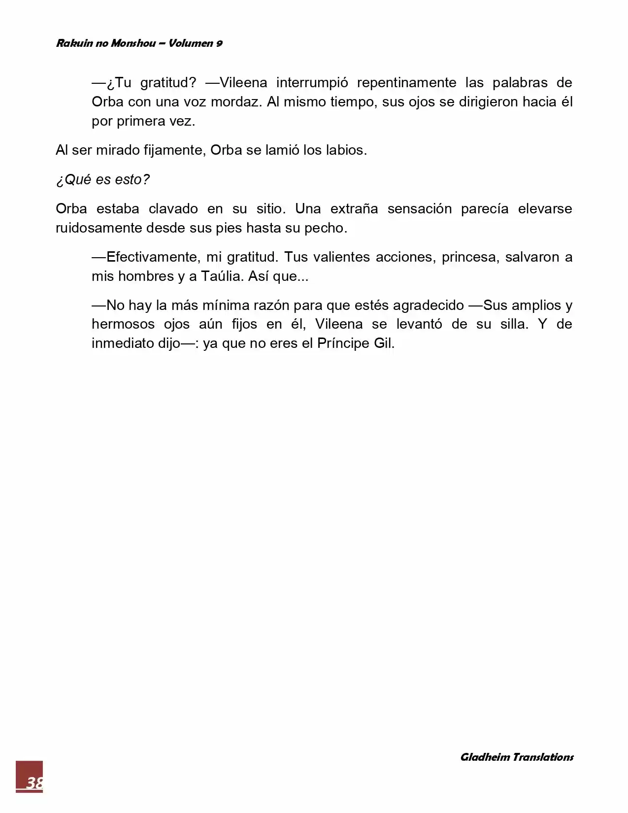 Rakuin No Monshou (Novela) - Capítulo 65 - Página 38 - LectorTMOo