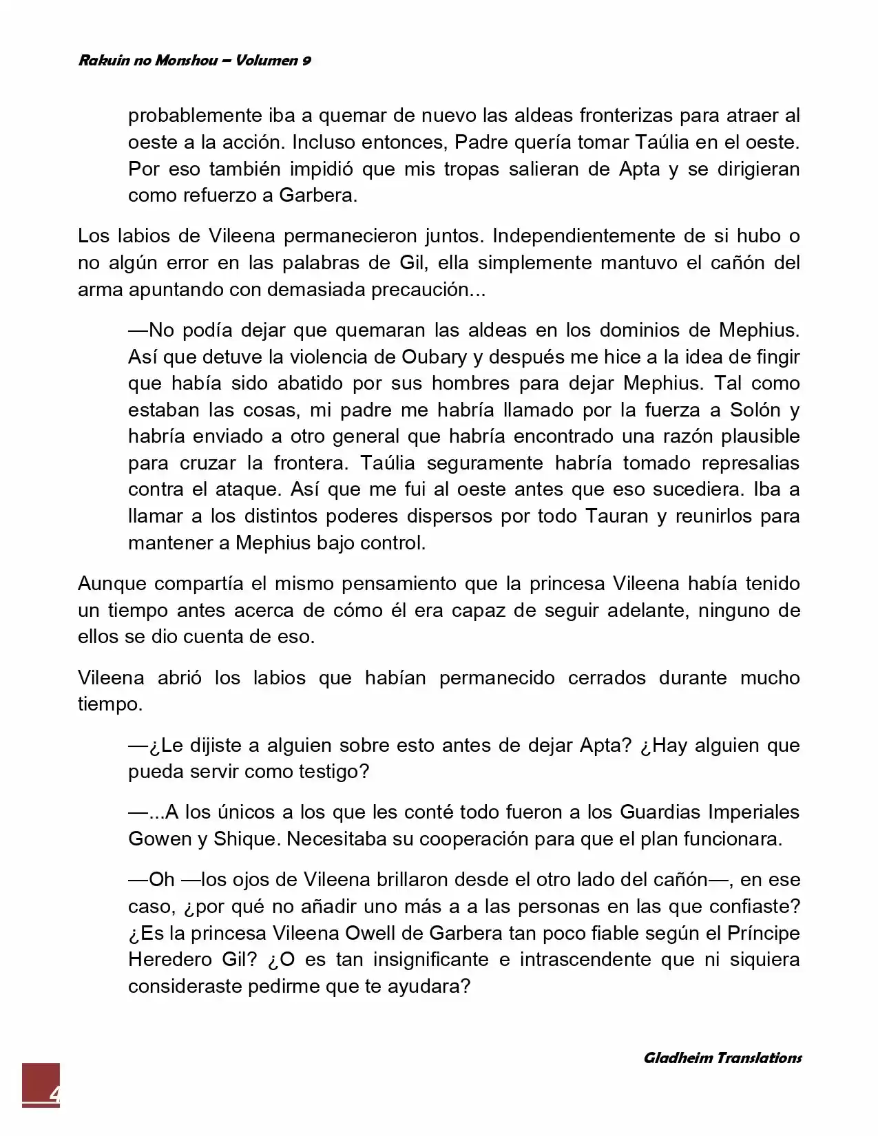 Rakuin No Monshou (Novela) - Capítulo 66 - Página 4 - LectorTMOo