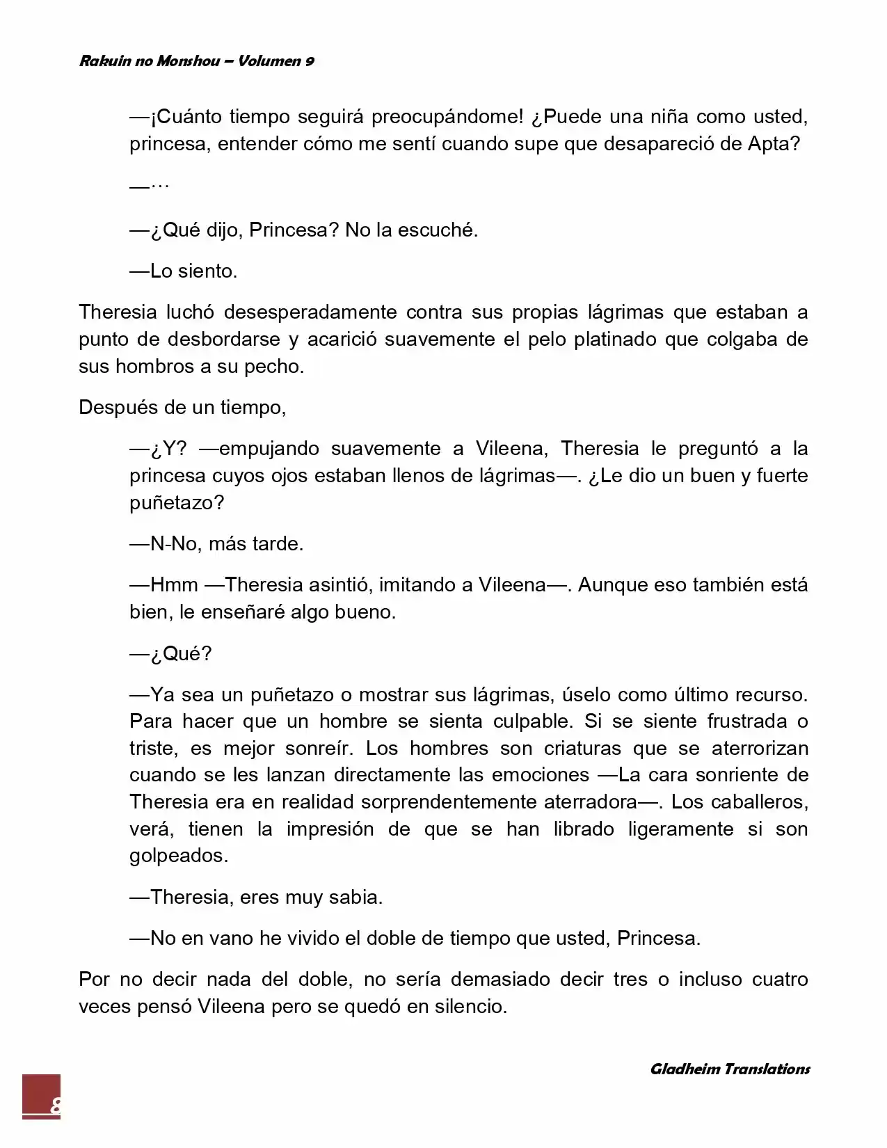 Rakuin No Monshou (Novela) - Capítulo 66 - Página 8 - LectorTMOo