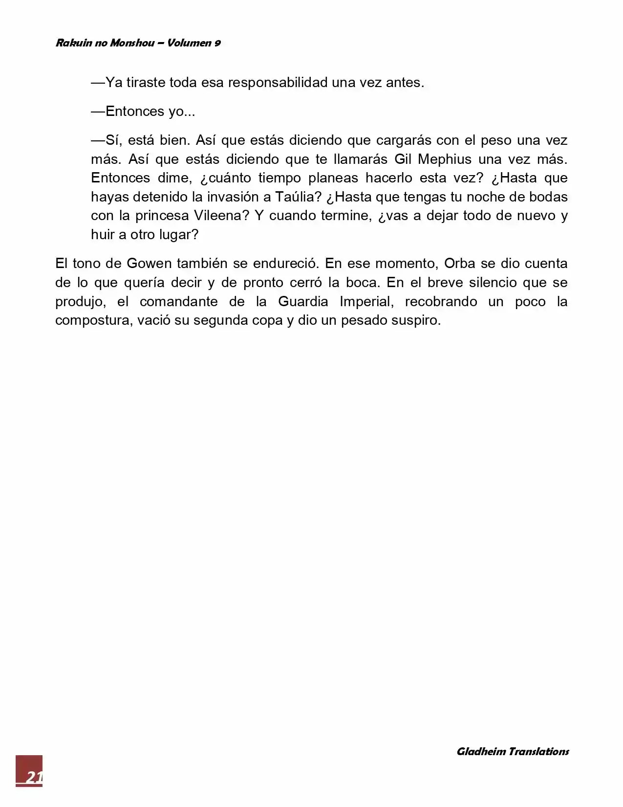 Rakuin No Monshou (Novela) - Capítulo 66 - Página 21 - LectorTMOo