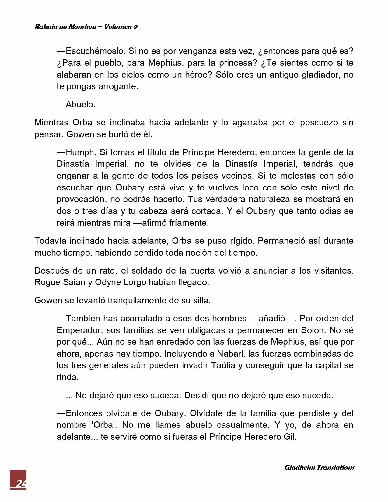 Rakuin No Monshou (Novela) - Capítulo 66 - Página 24 - LectorTMOo
