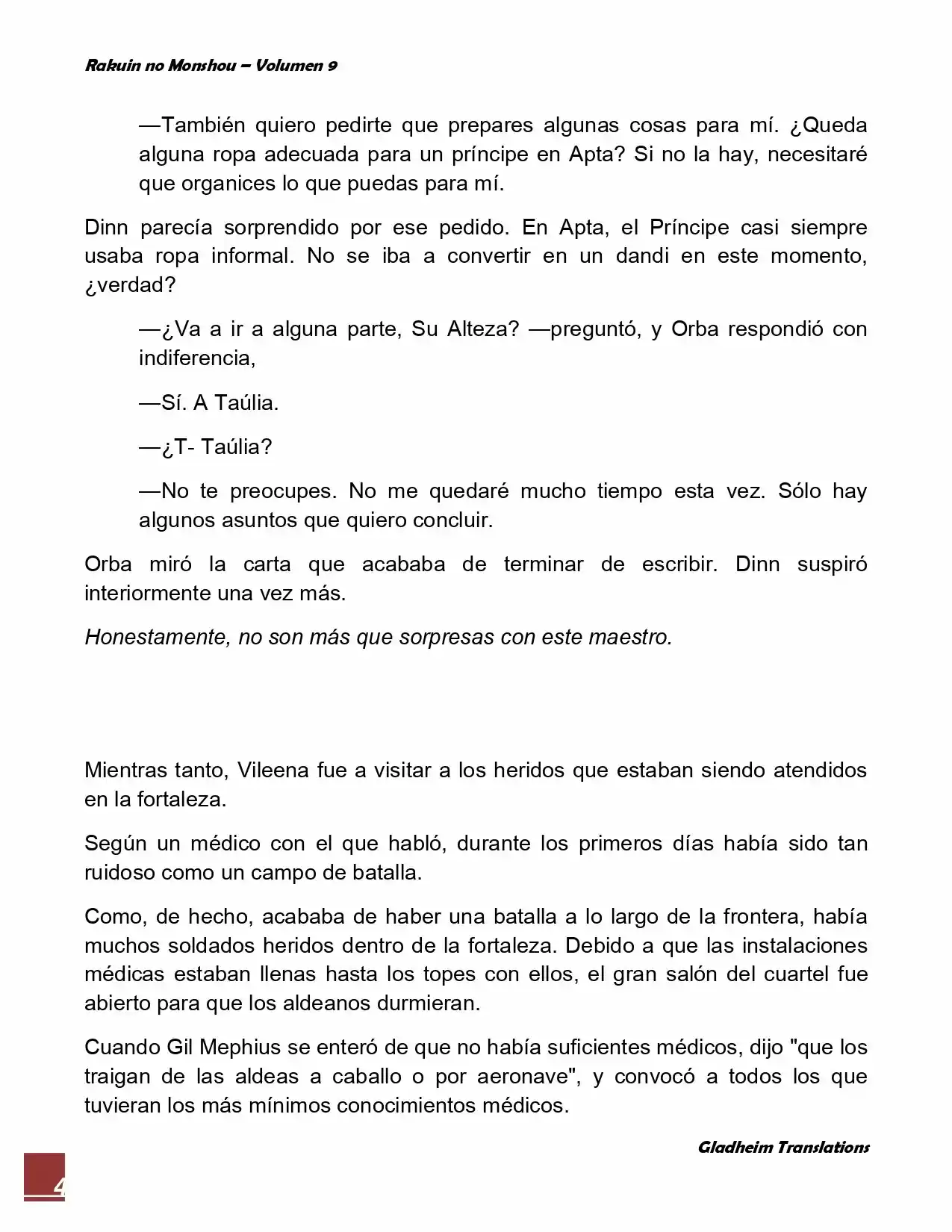 Rakuin No Monshou (Novela) - Capítulo 67 - Página 4 - LectorTMOo