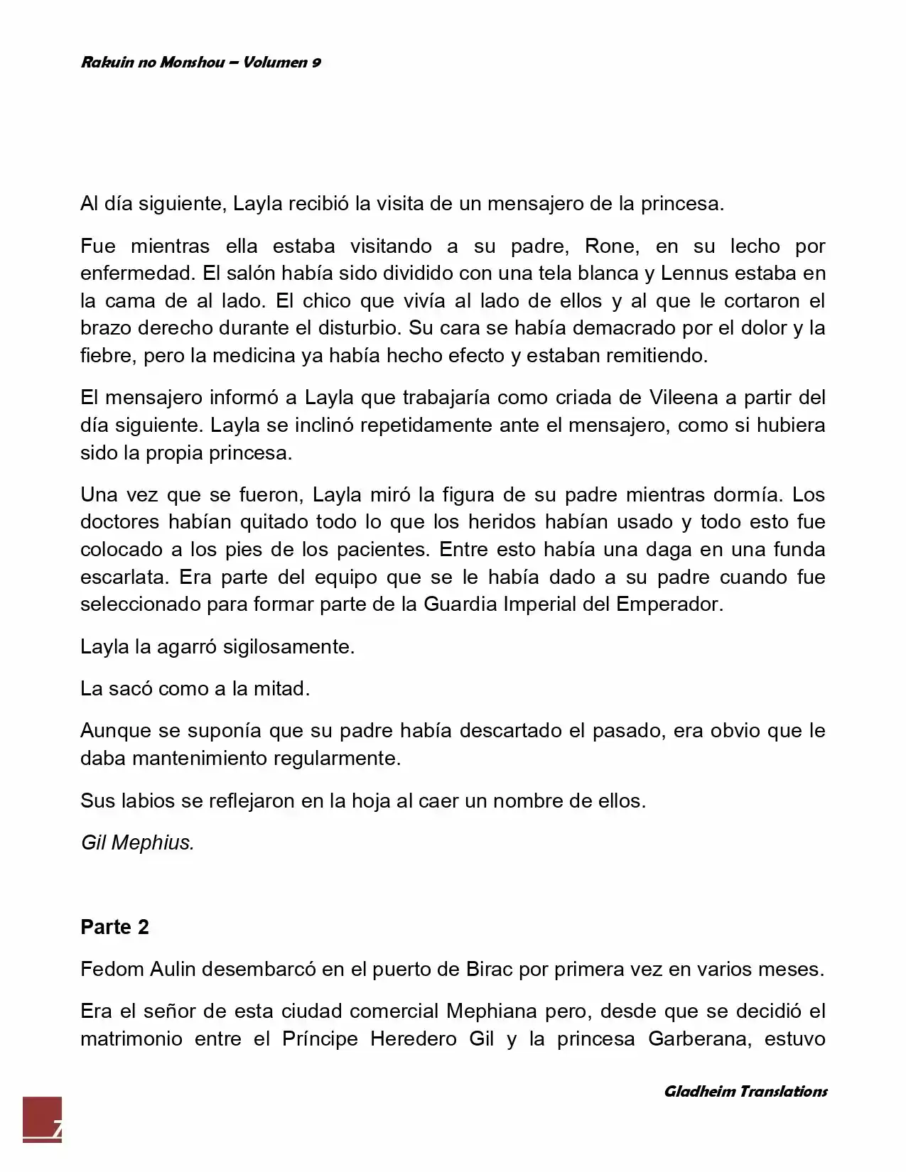 Rakuin No Monshou (Novela) - Capítulo 67 - Página 7 - LectorTMOo