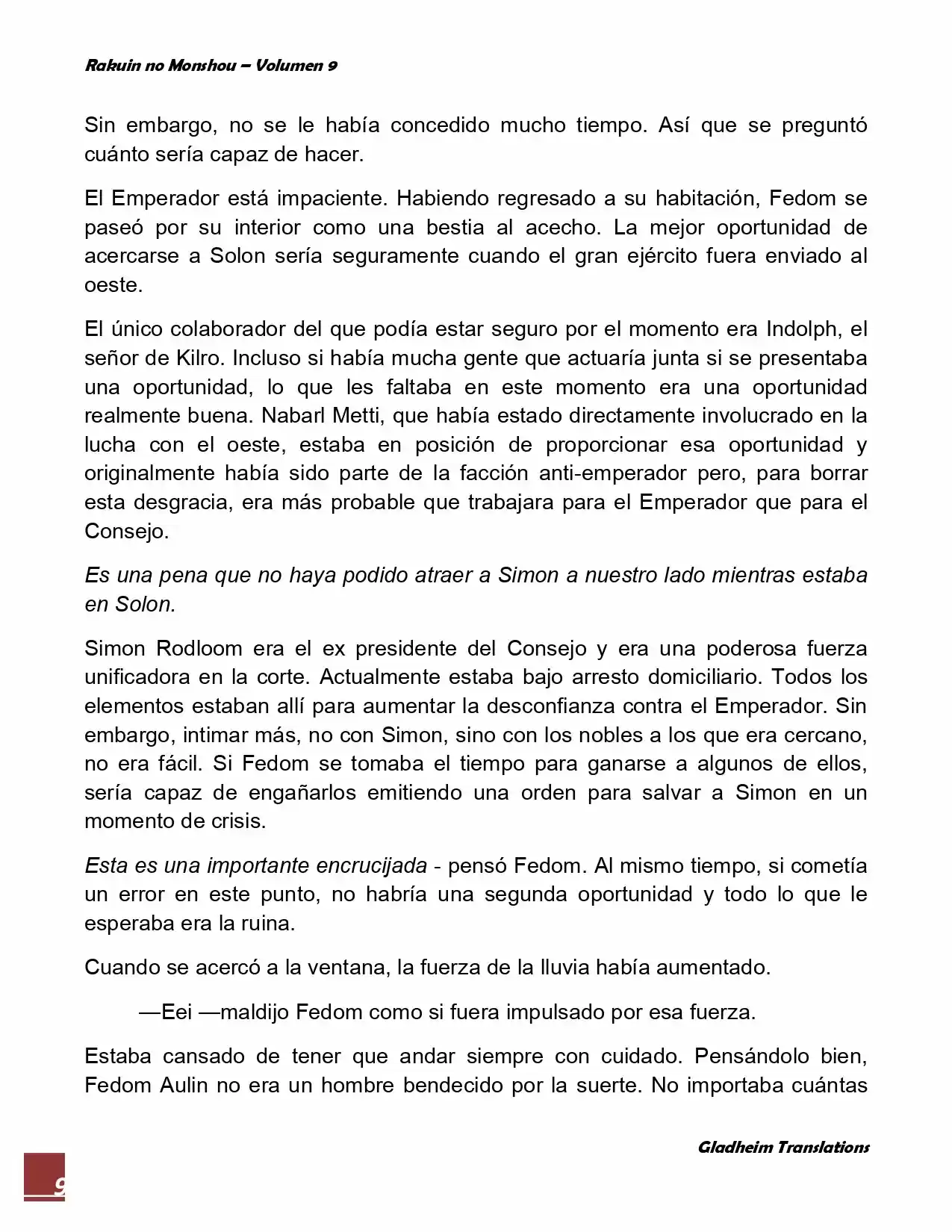 Rakuin No Monshou (Novela) - Capítulo 67 - Página 9 - LectorTMOo