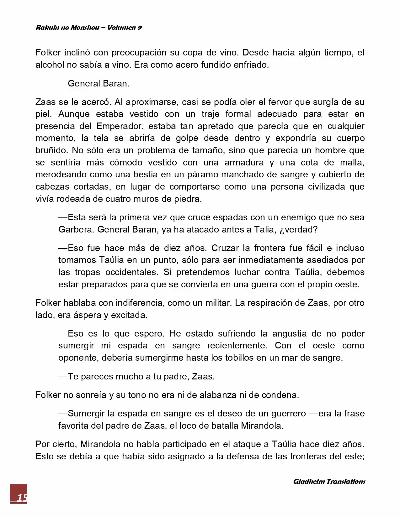 Rakuin No Monshou (Novela) - Capítulo 67 - Página 15 - LectorTMOo