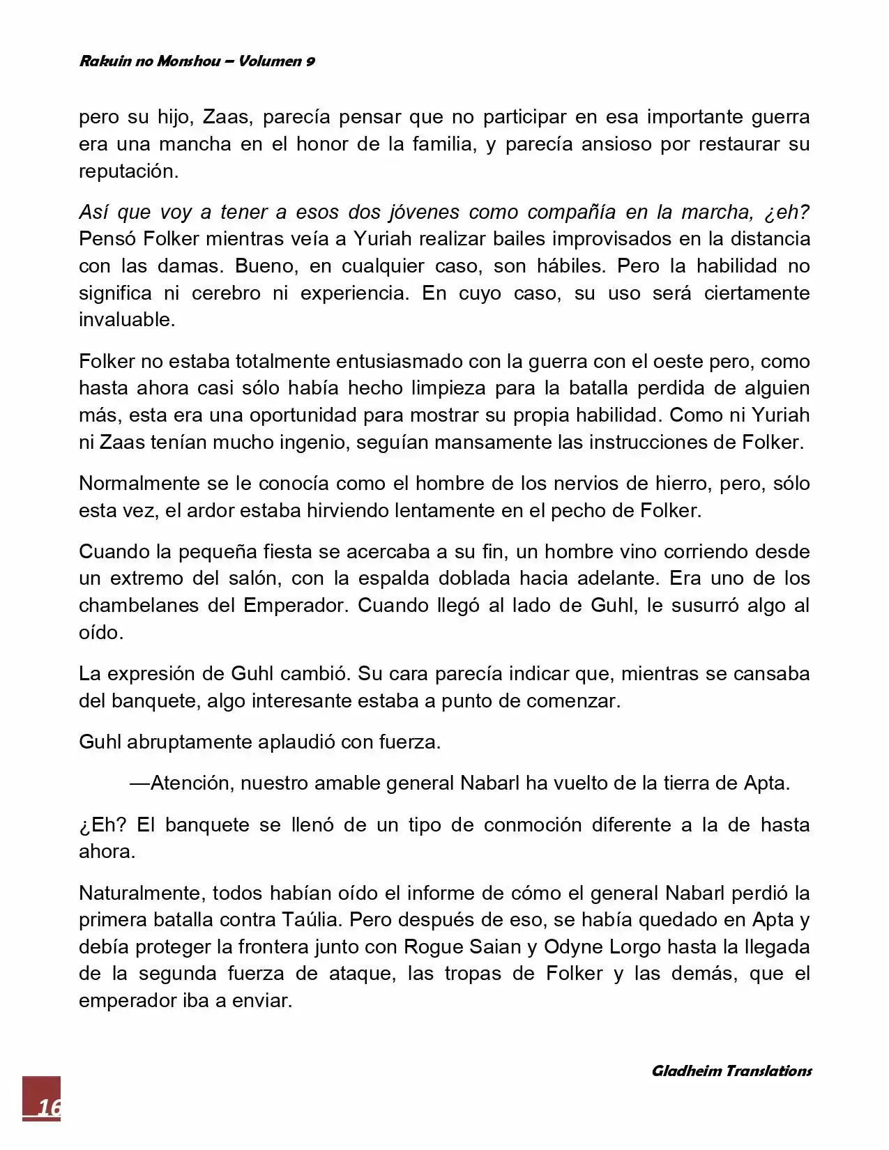 Rakuin No Monshou (Novela) - Capítulo 67 - Página 16 - LectorTMOo