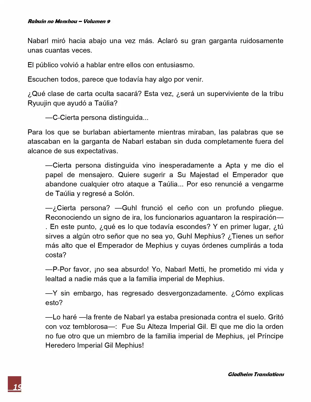 Rakuin No Monshou (Novela) - Capítulo 67 - Página 19 - LectorTMOo