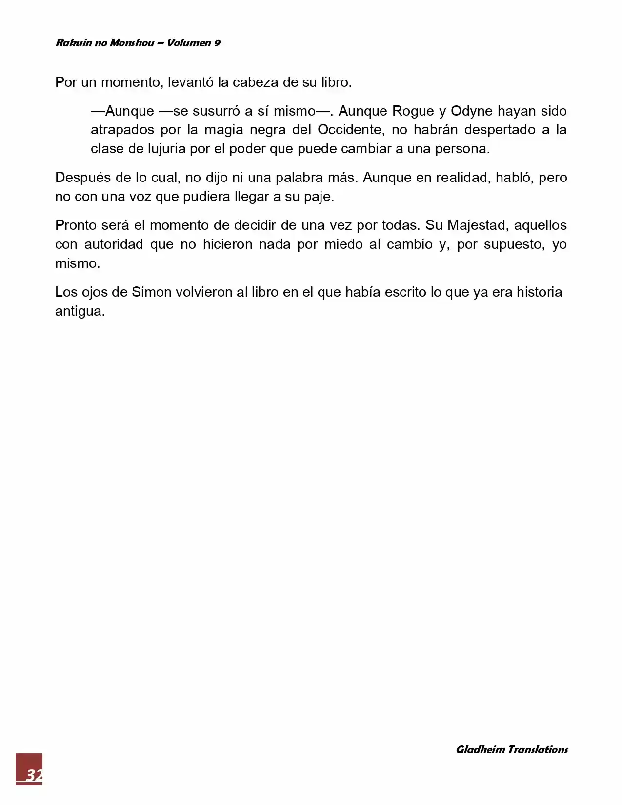 Rakuin No Monshou (Novela) - Capítulo 67 - Página 32 - LectorTMOo