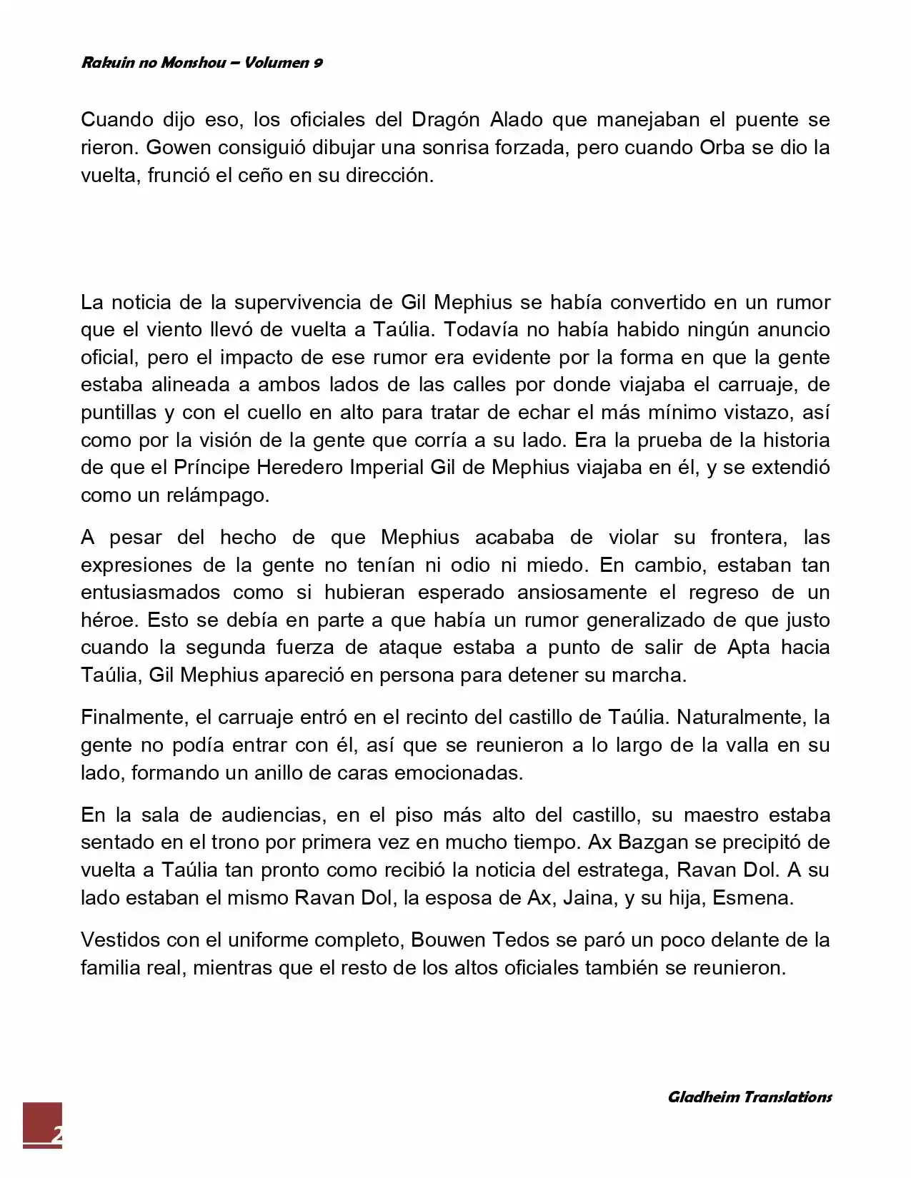 Rakuin No Monshou (Novela) - Capítulo 68 - Página 2 - LectorTMOo