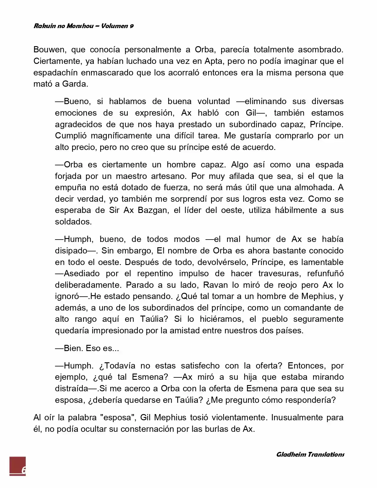 Rakuin No Monshou (Novela) - Capítulo 68 - Página 6 - LectorTMOo