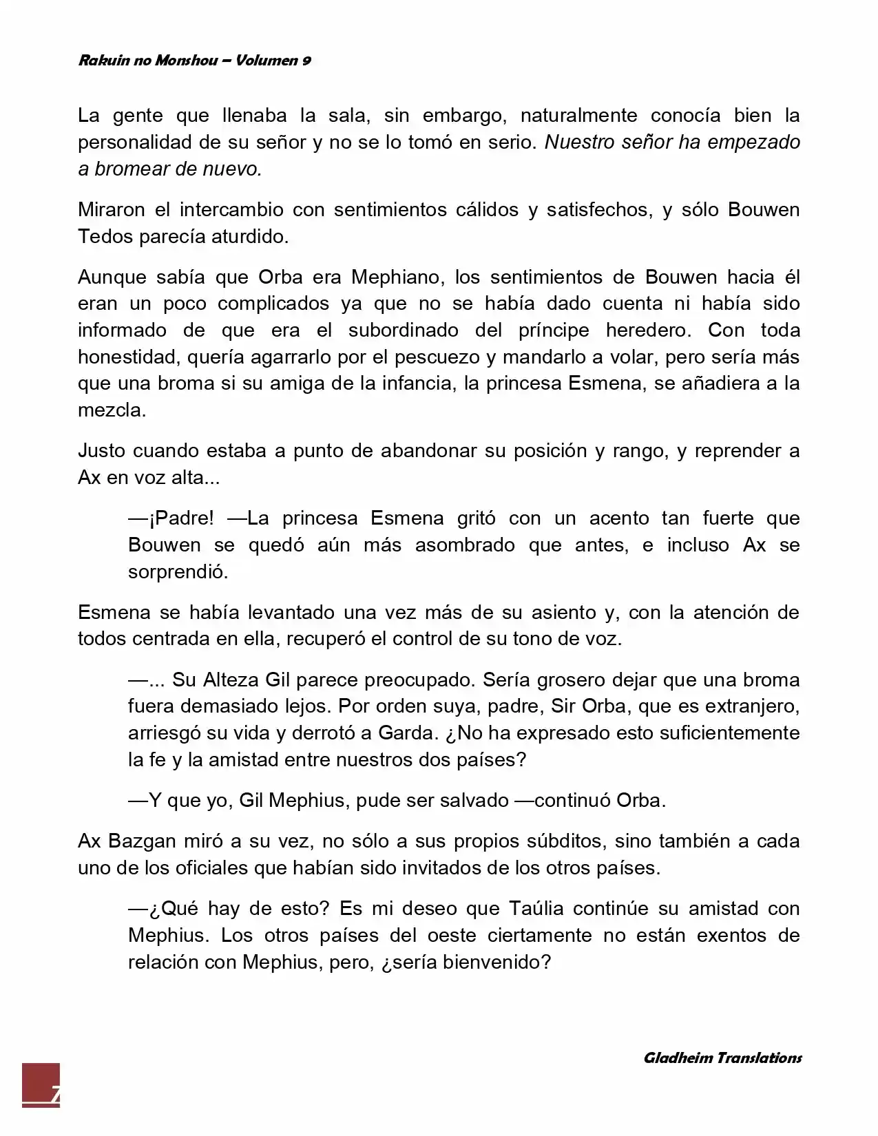 Rakuin No Monshou (Novela) - Capítulo 68 - Página 7 - LectorTMOo
