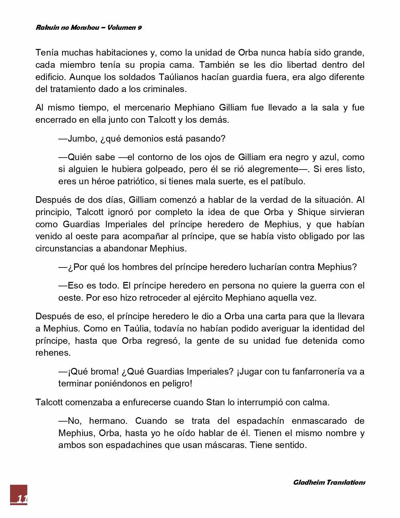 Rakuin No Monshou (Novela) - Capítulo 68 - Página 11 - LectorTMOo