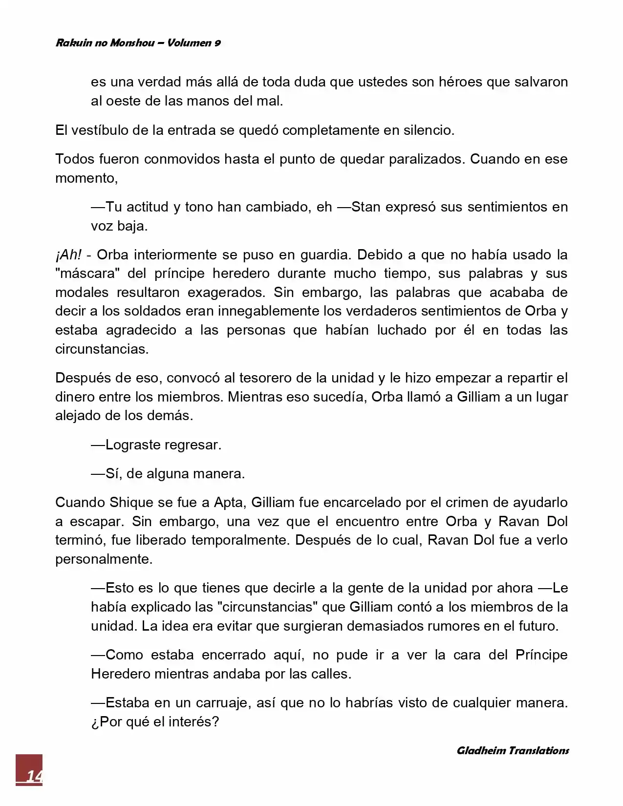 Rakuin No Monshou (Novela) - Capítulo 68 - Página 14 - LectorTMOo