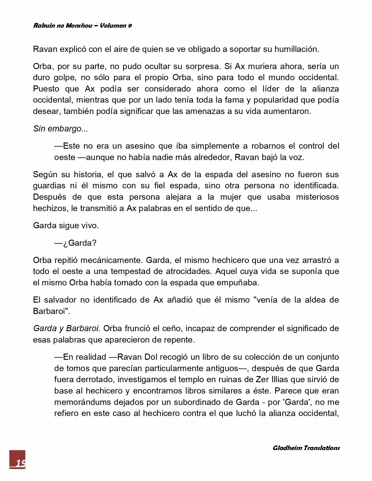 Rakuin No Monshou (Novela) - Capítulo 68 - Página 19 - LectorTMOo
