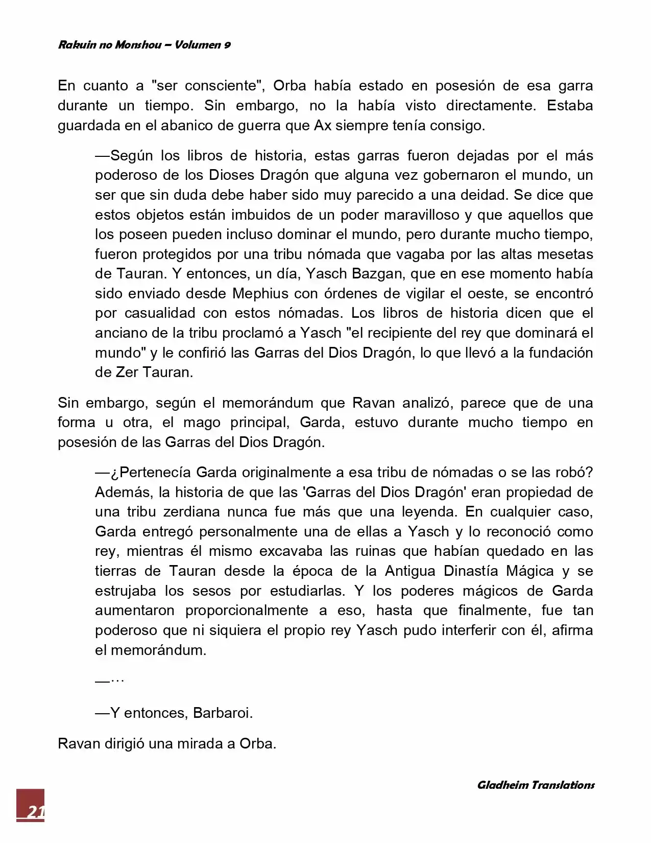 Rakuin No Monshou (Novela) - Capítulo 68 - Página 21 - LectorTMOo