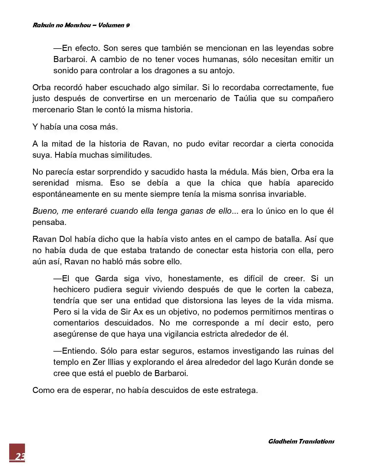 Rakuin No Monshou (Novela) - Capítulo 68 - Página 23 - LectorTMOo
