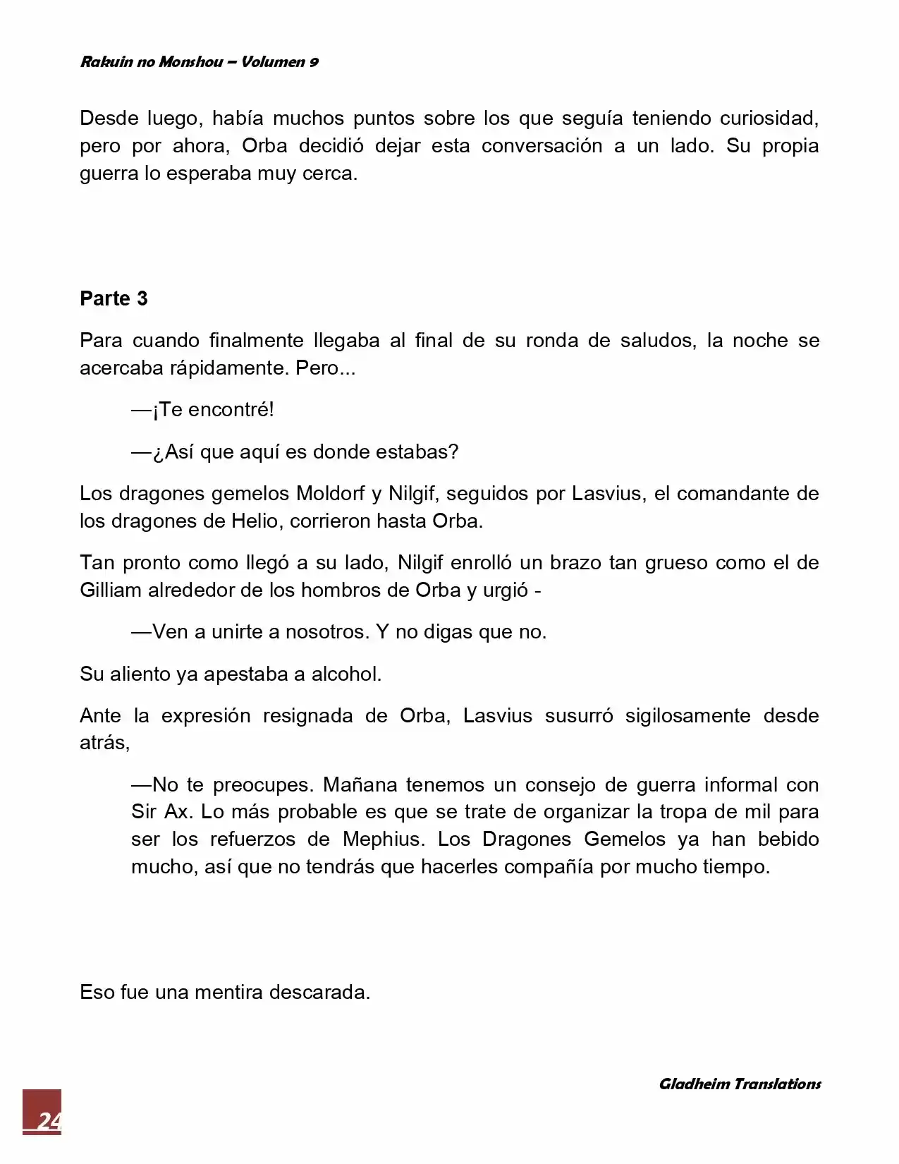 Rakuin No Monshou (Novela) - Capítulo 68 - Página 24 - LectorTMOo