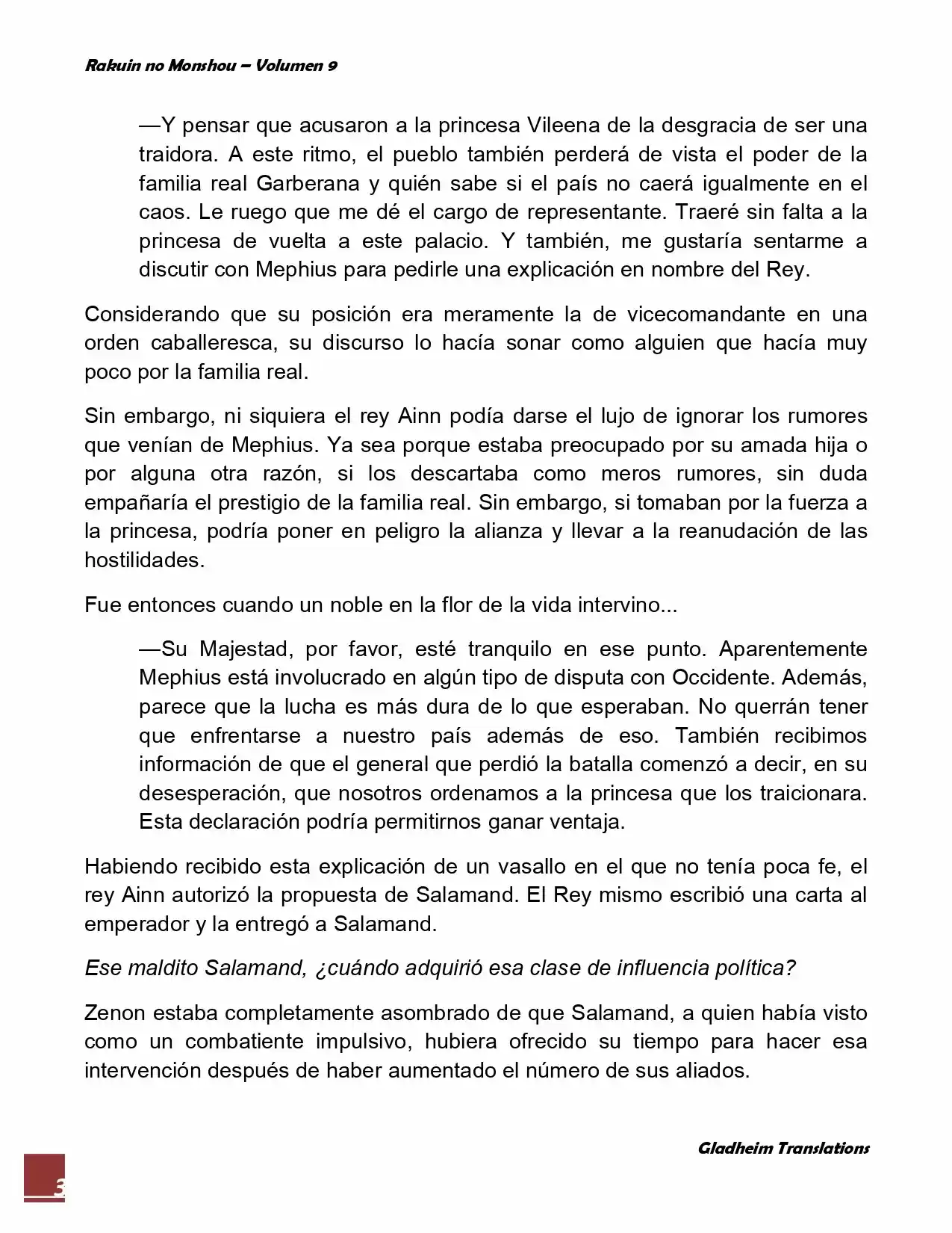 Rakuin No Monshou (Novela) - Capítulo 69 - Página 3 - LectorTMOo