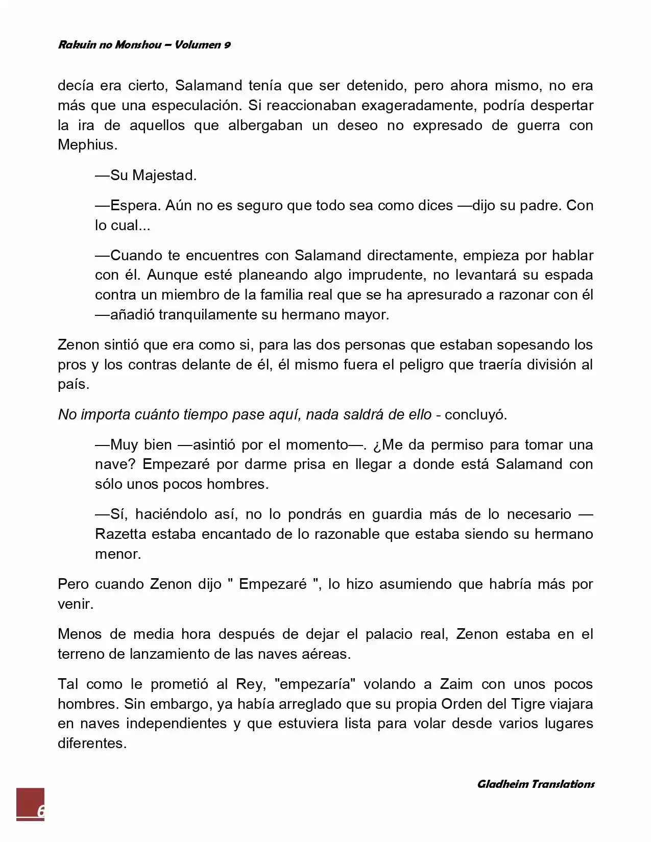 Rakuin No Monshou (Novela) - Capítulo 69 - Página 6 - LectorTMOo
