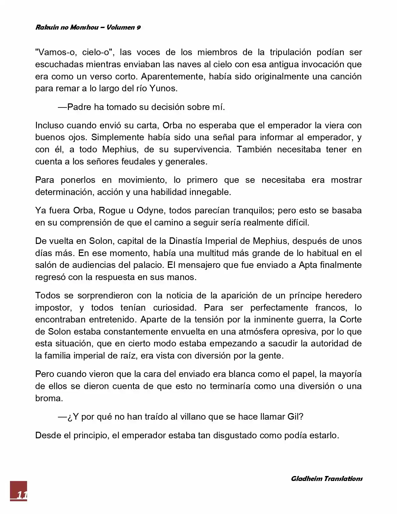 Rakuin No Monshou (Novela) - Capítulo 69 - Página 11 - LectorTMOo