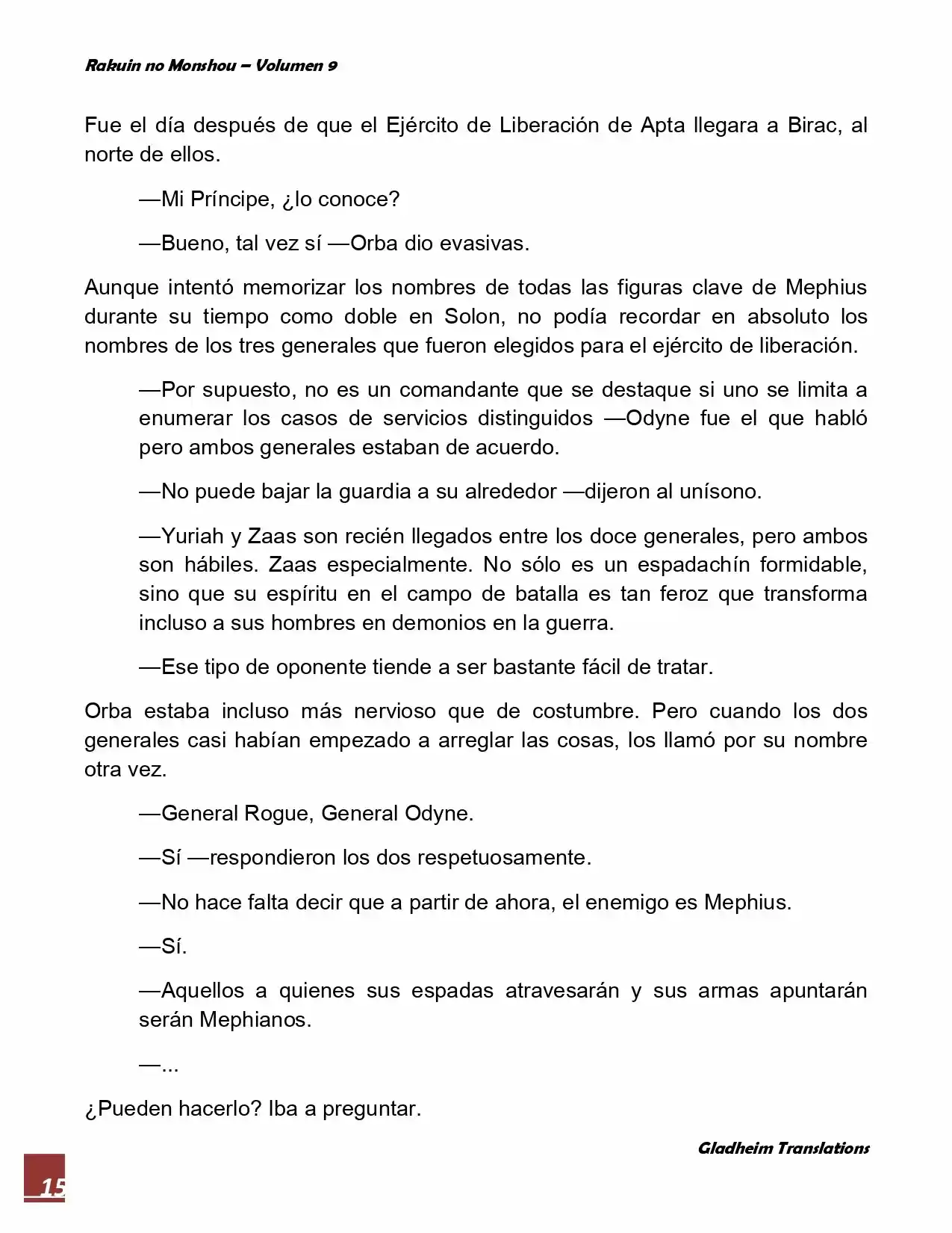 Rakuin No Monshou (Novela) - Capítulo 69 - Página 15 - LectorTMOo