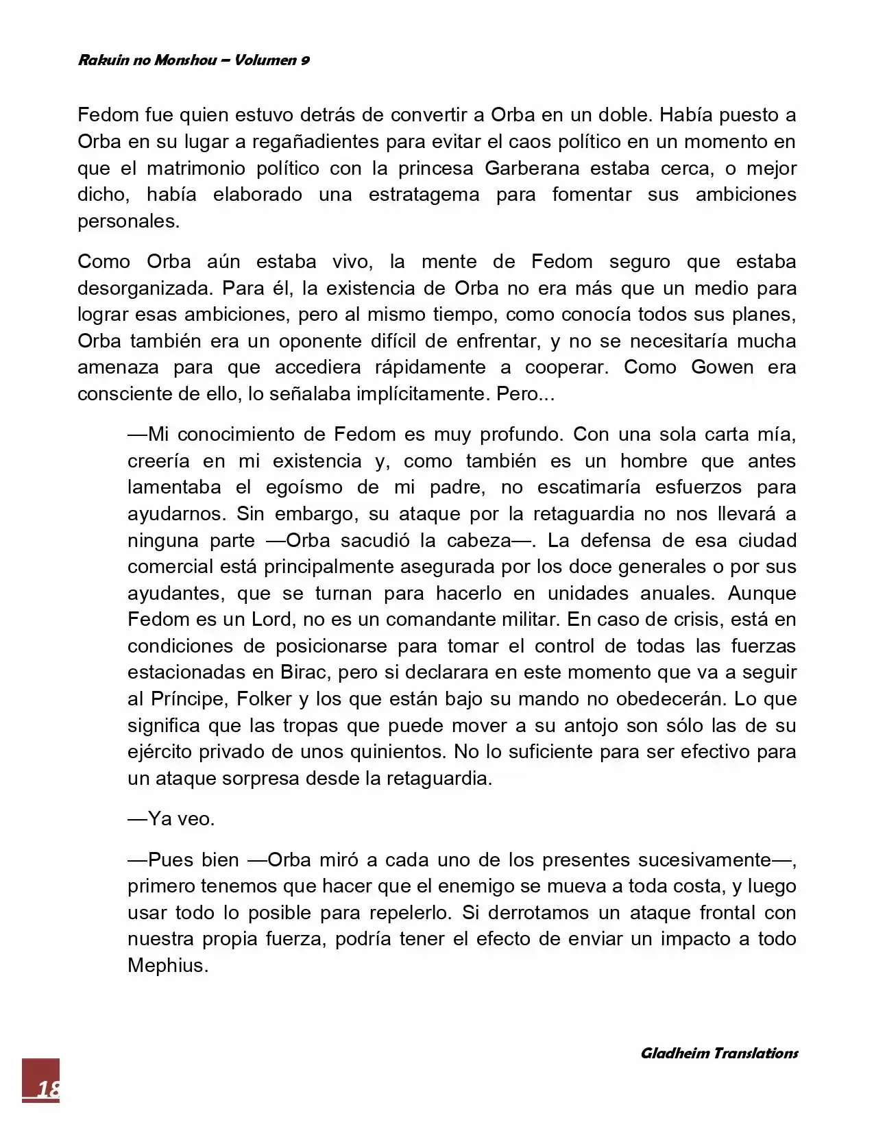 Rakuin No Monshou (Novela) - Capítulo 69 - Página 18 - LectorTMOo