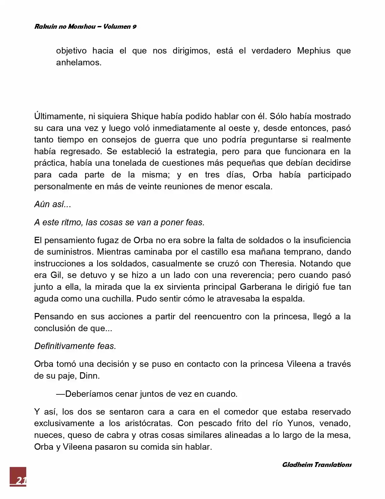 Rakuin No Monshou (Novela) - Capítulo 69 - Página 21 - LectorTMOo