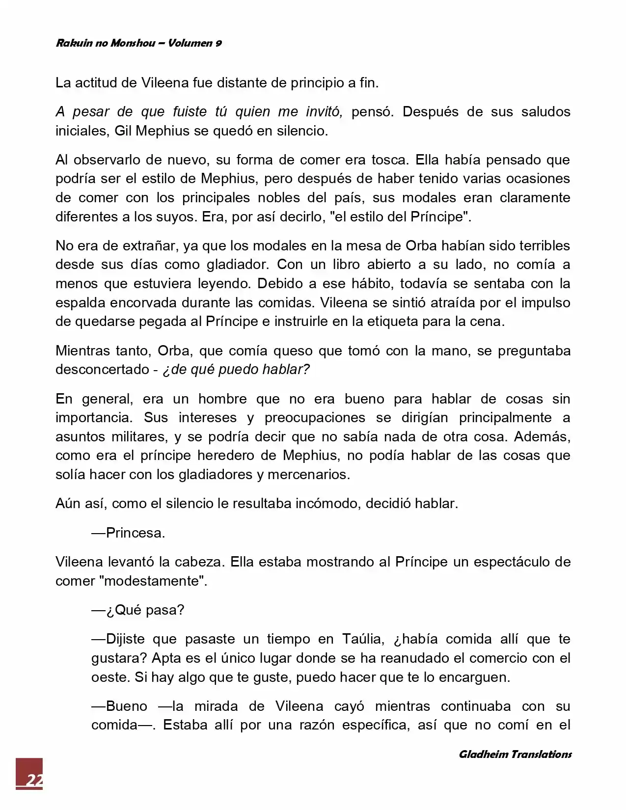 Rakuin No Monshou (Novela) - Capítulo 69 - Página 22 - LectorTMOo