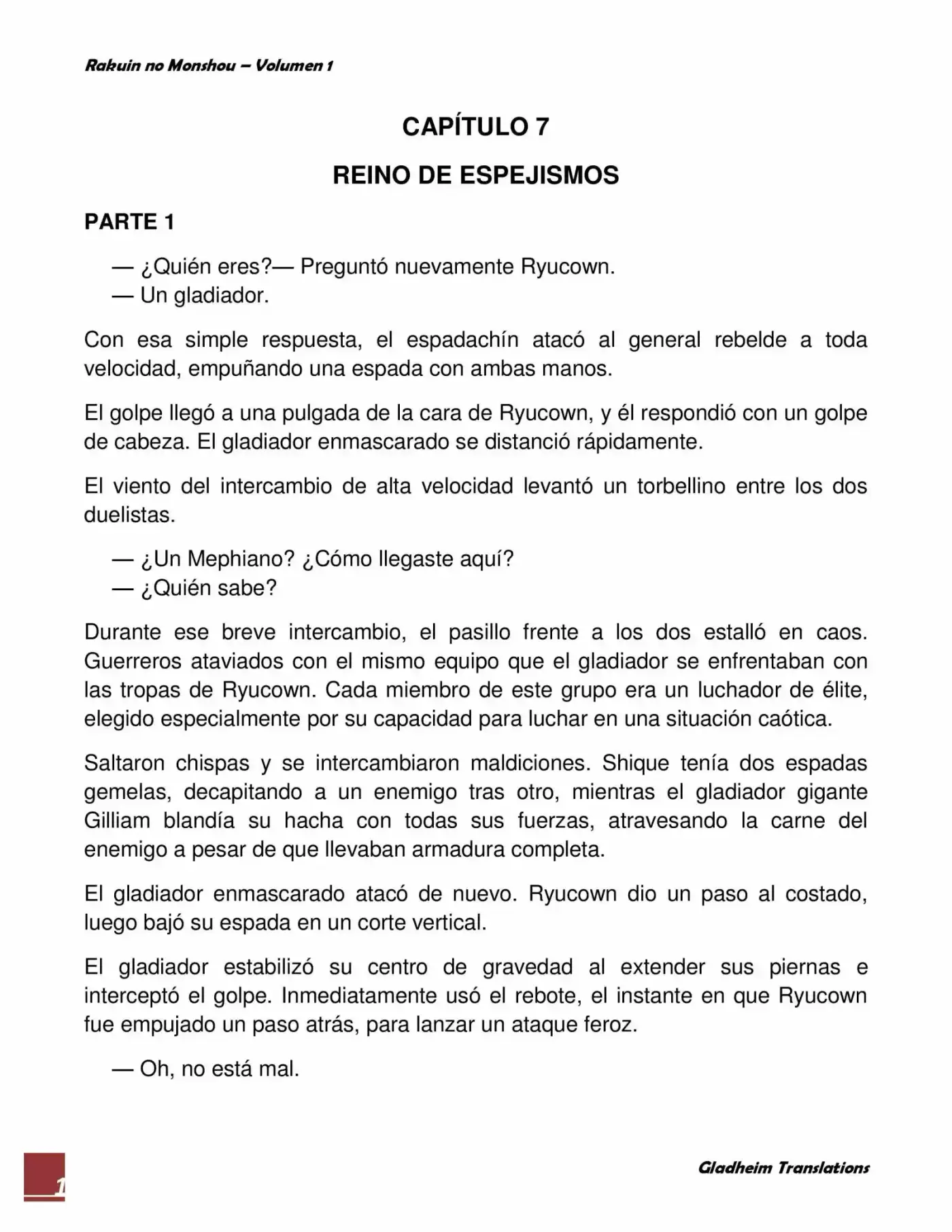 Rakuin No Monshou (Novela) - Capítulo 7 - Página 1 - LectorTMOo