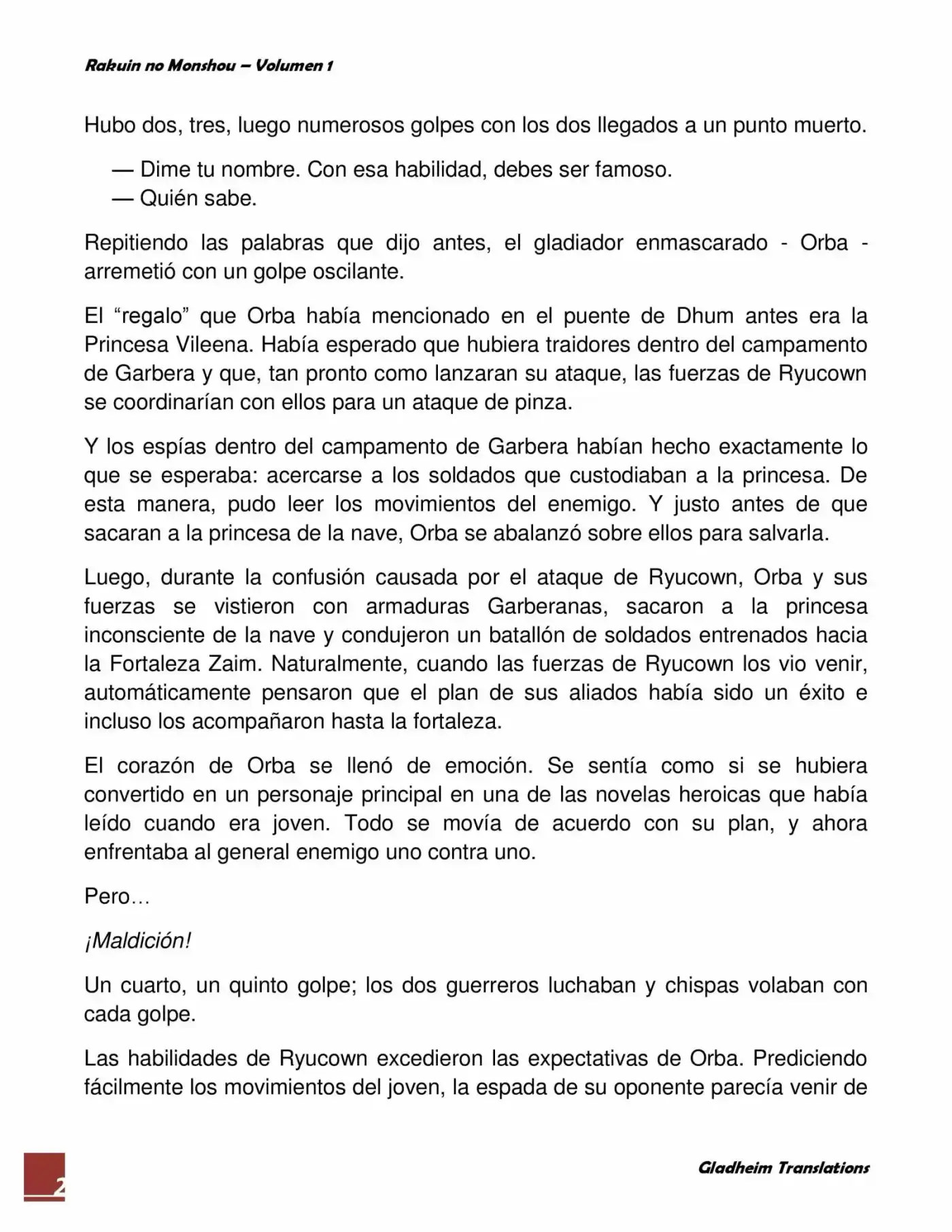 Rakuin No Monshou (Novela) - Capítulo 7 - Página 2 - LectorTMOo
