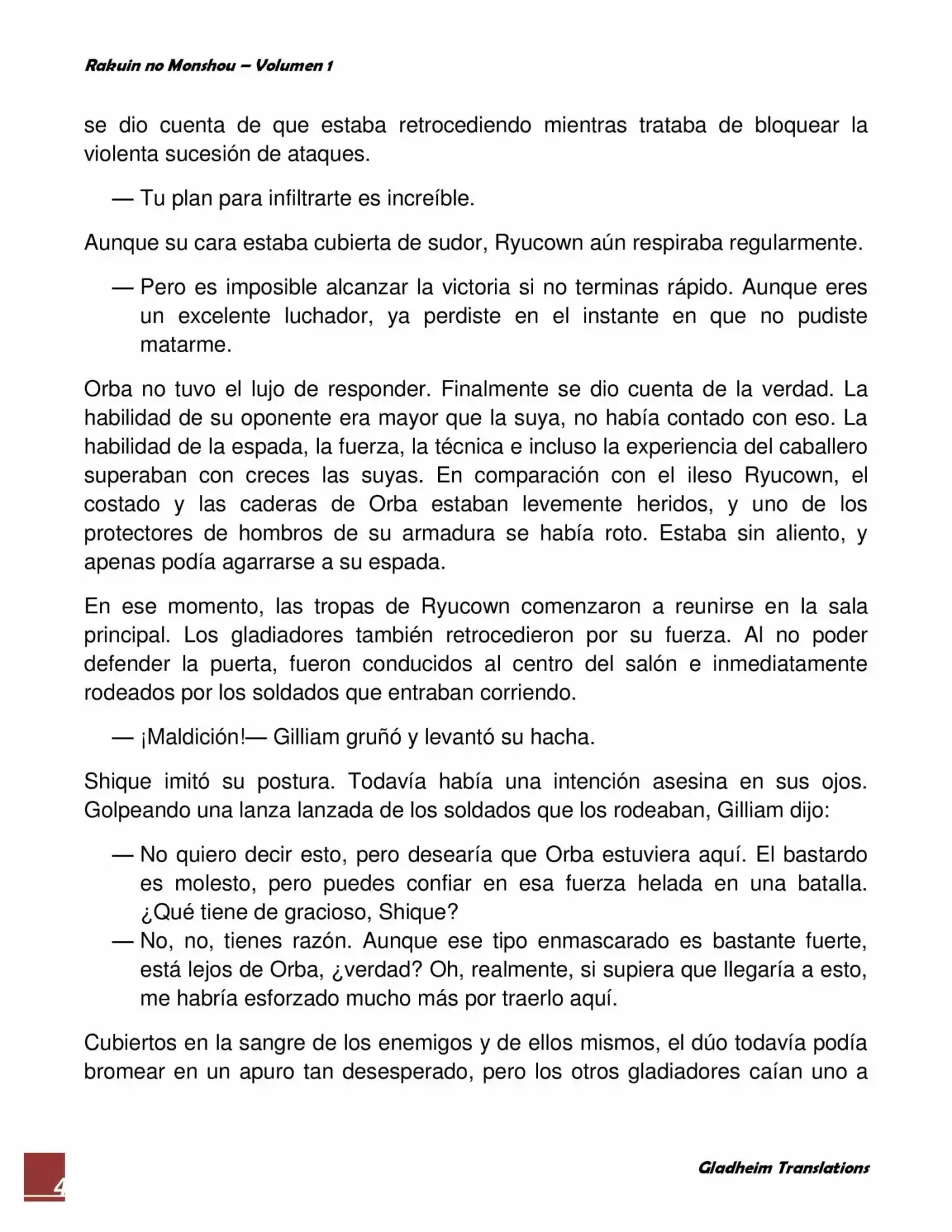 Rakuin No Monshou (Novela) - Capítulo 7 - Página 4 - LectorTMOo
