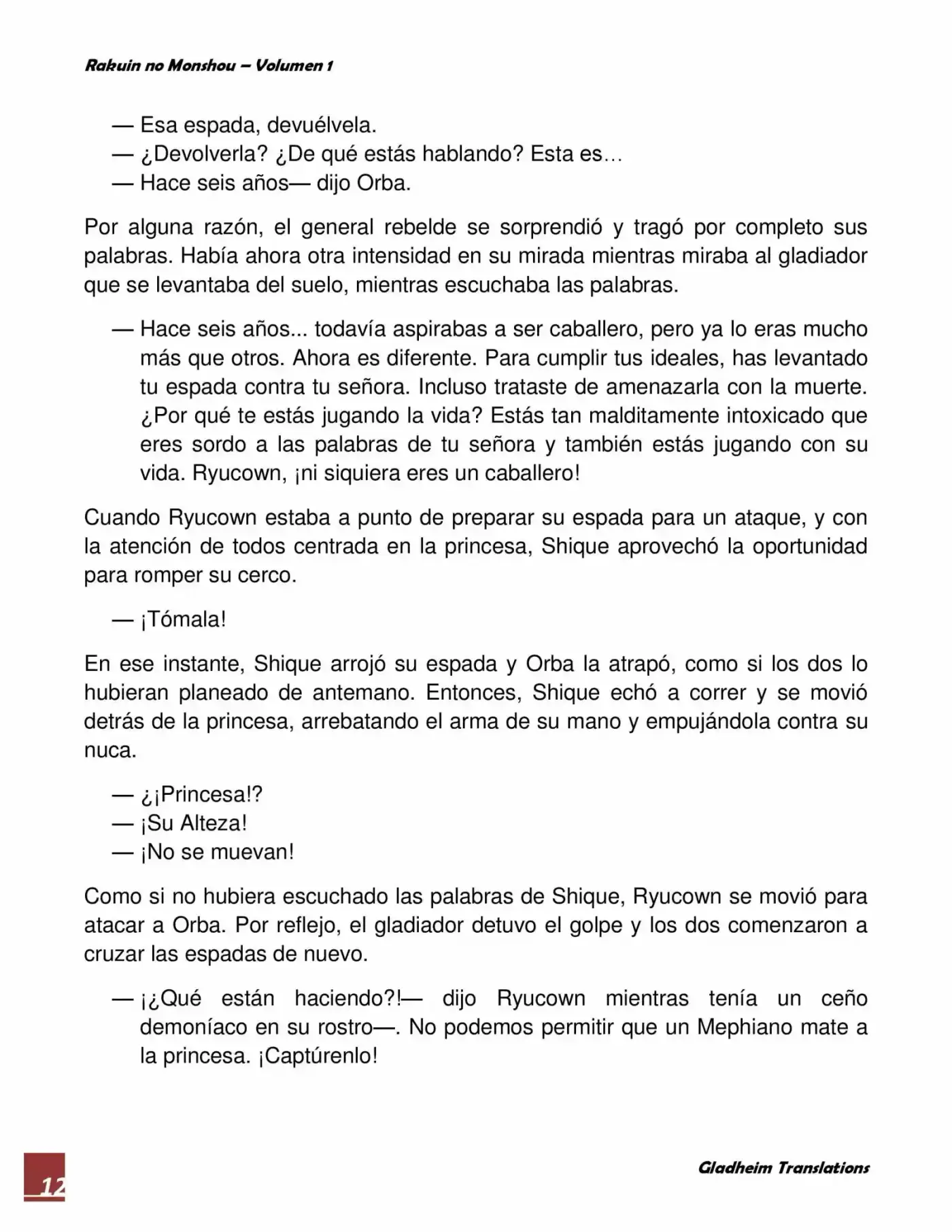 Rakuin No Monshou (Novela) - Capítulo 7 - Página 12 - LectorTMOo