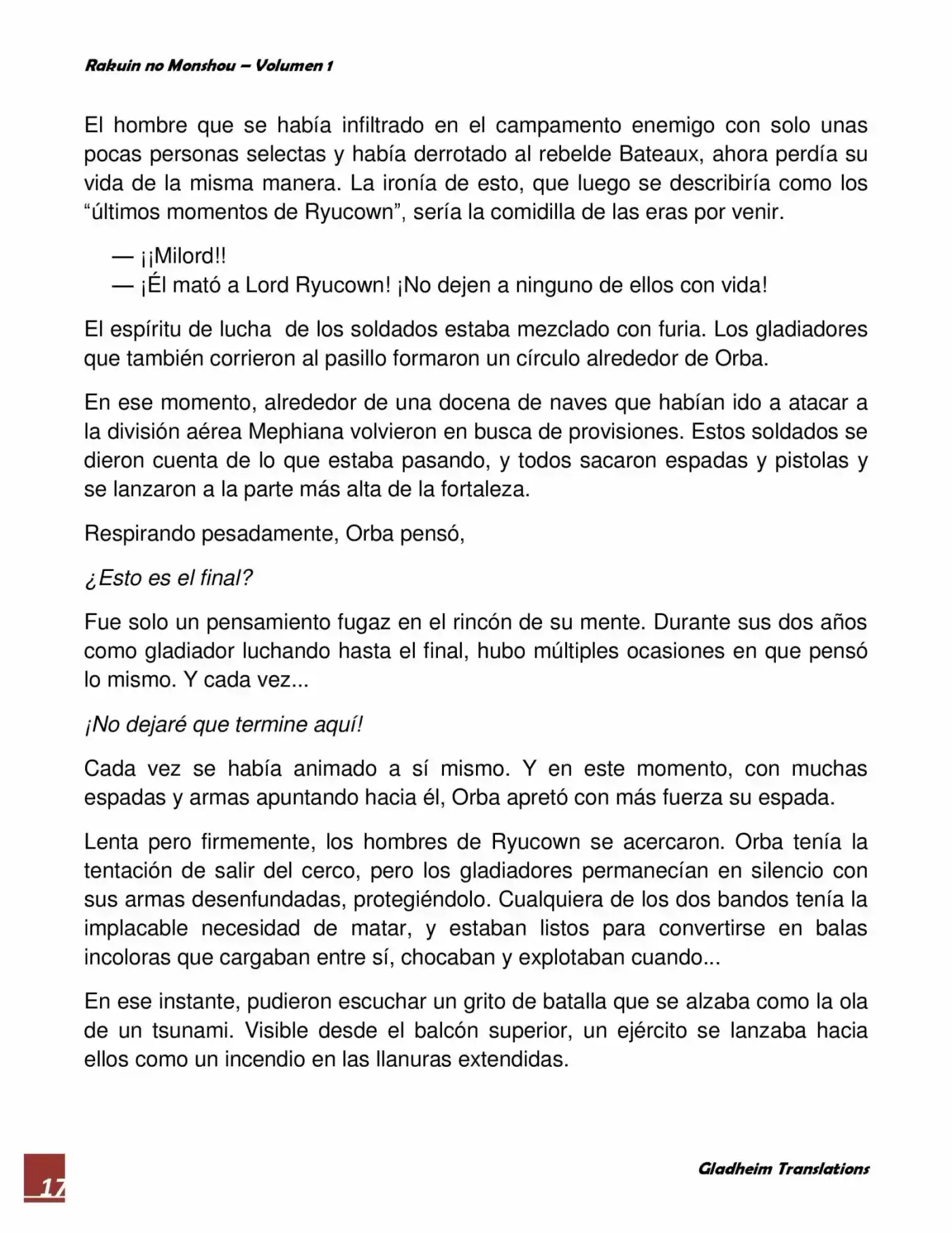 Rakuin No Monshou (Novela) - Capítulo 7 - Página 17 - LectorTMOo
