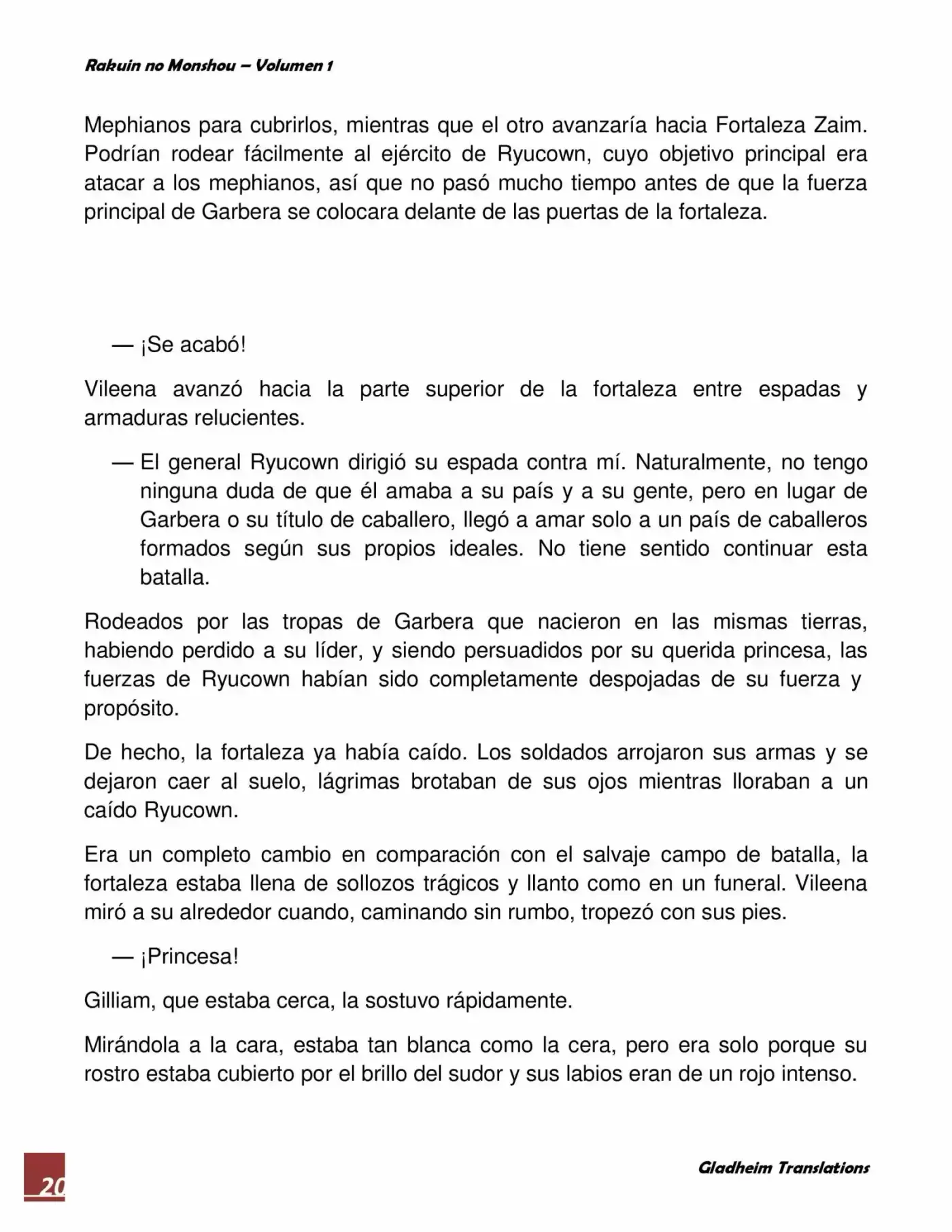Rakuin No Monshou (Novela) - Capítulo 7 - Página 20 - LectorTMOo