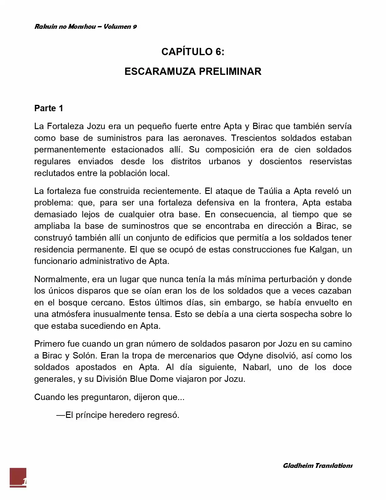 Rakuin No Monshou (Novela) - Capítulo 70 - Página 1 - LectorTMOo