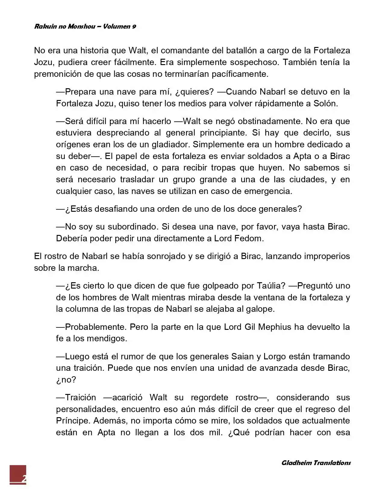 Rakuin No Monshou (Novela) - Capítulo 70 - Página 2 - LectorTMOo