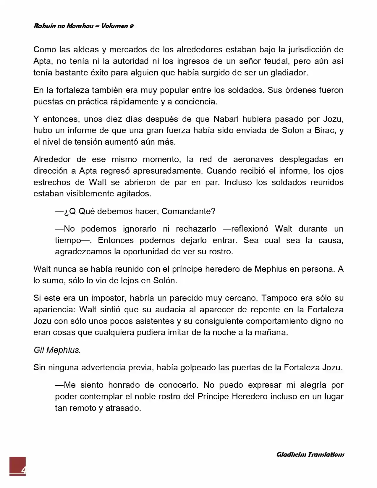 Rakuin No Monshou (Novela) - Capítulo 70 - Página 4 - LectorTMOo