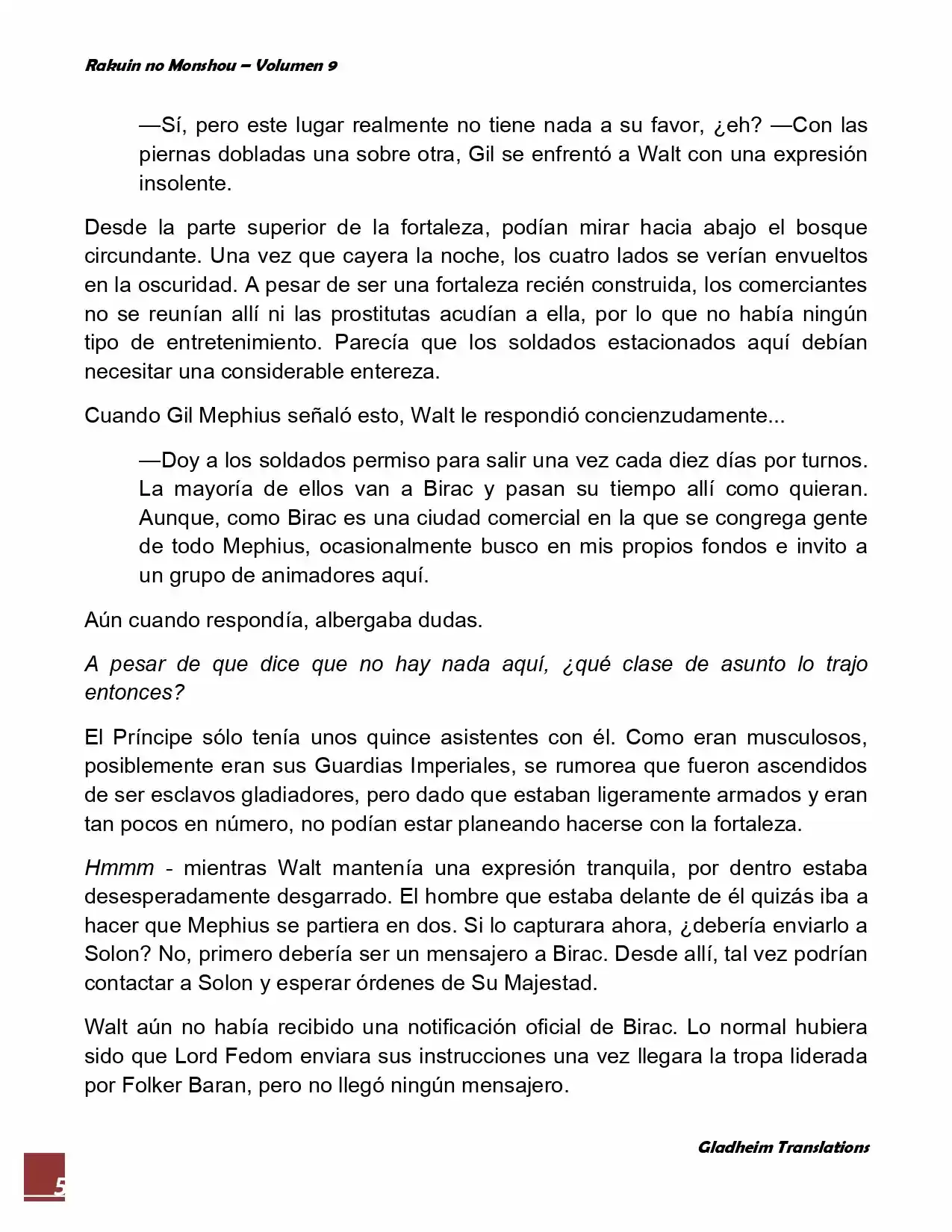 Rakuin No Monshou (Novela) - Capítulo 70 - Página 5 - LectorTMOo